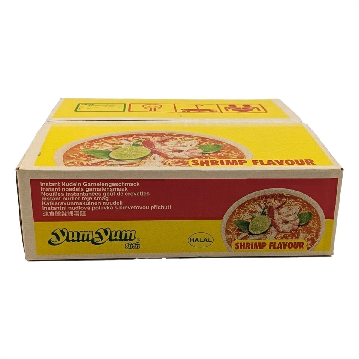 YumYum Shrimp Flavour 60g Asiatische Instant Nudeln mit Garnelengeschmack