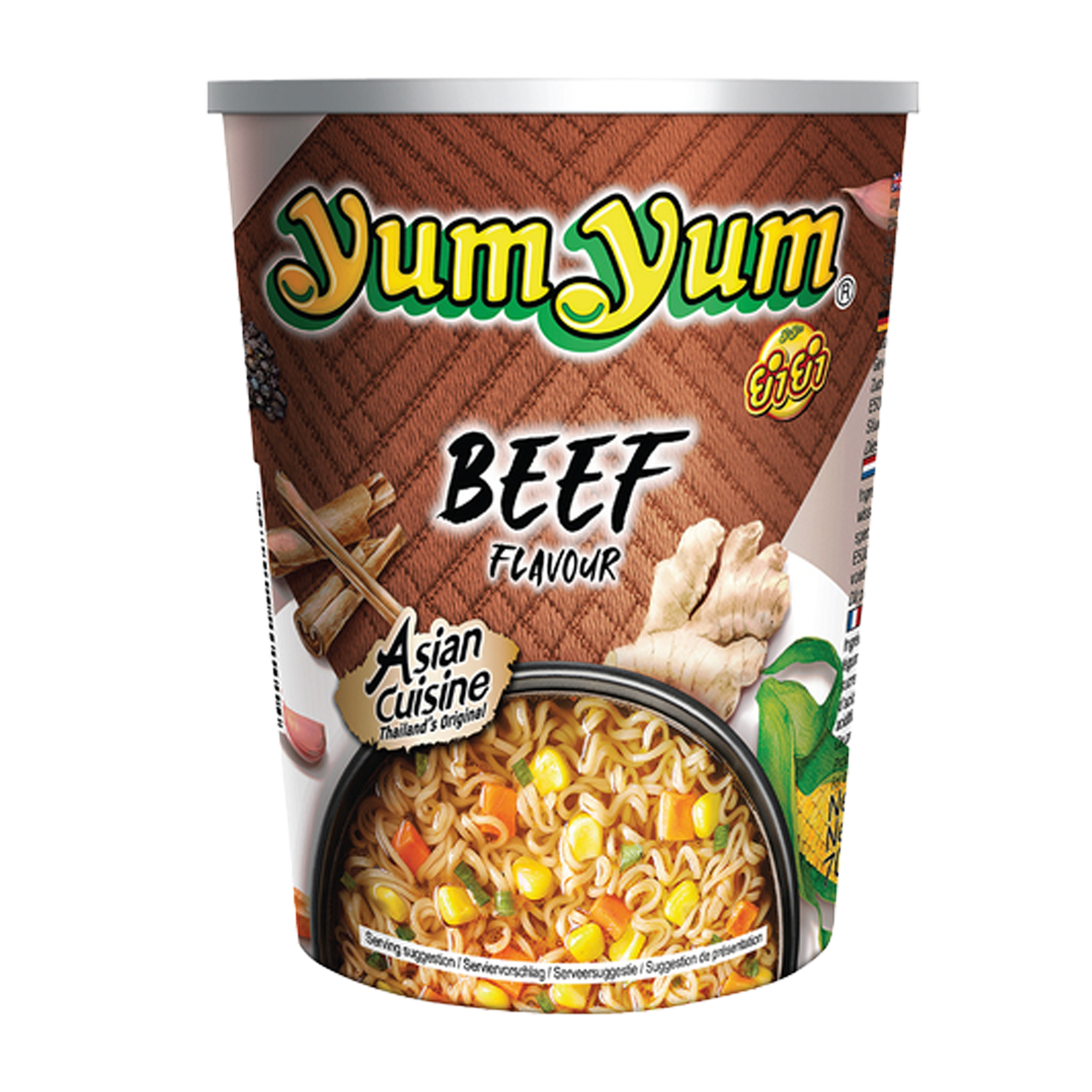 YumYum Beef Flavour Cup 120x 70g Asiatische Instant Nudeln mit Rindfleischgeschmack 4