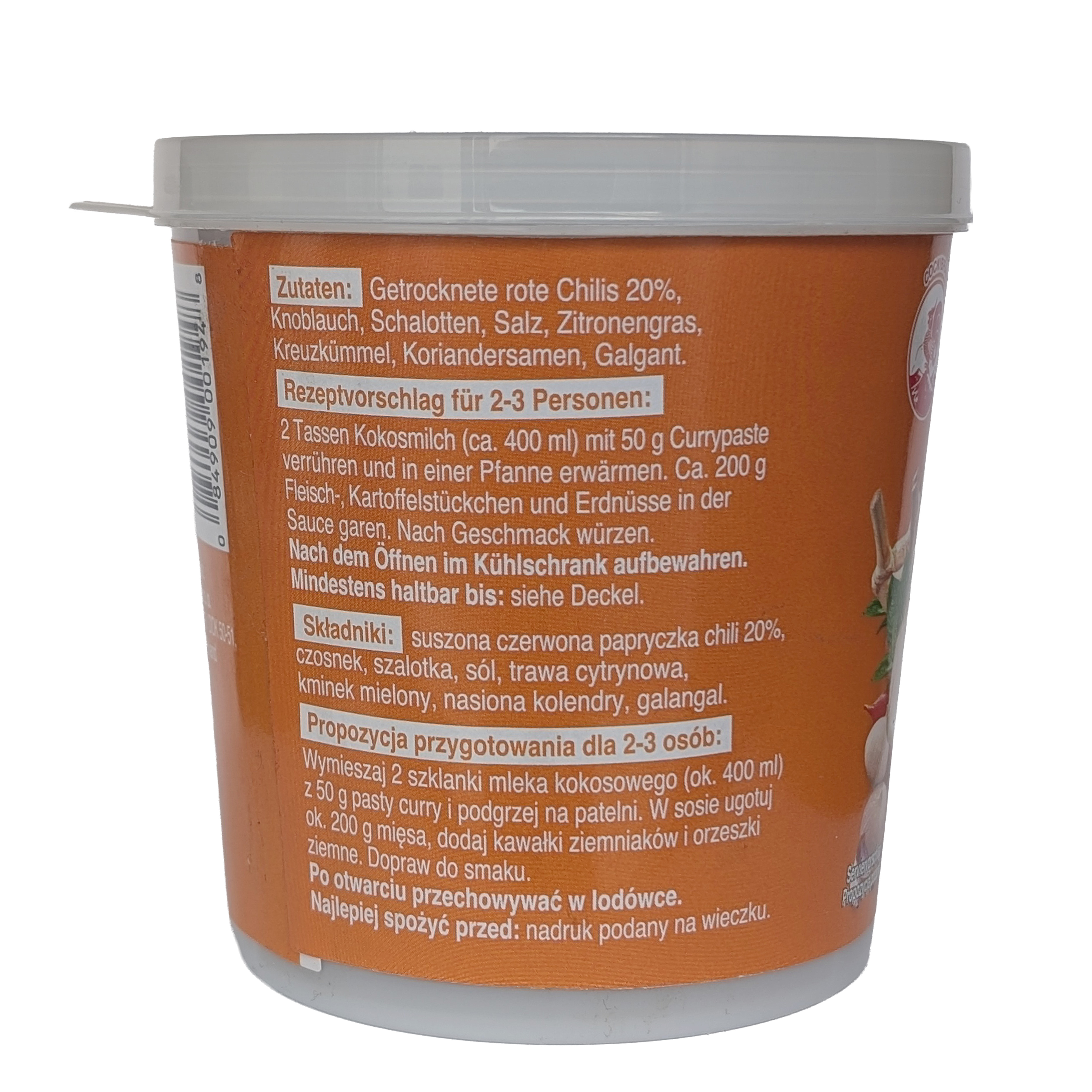 Cock Brand Massaman Curry Paste 400g Gewürzpaste für Curry aus Thailand