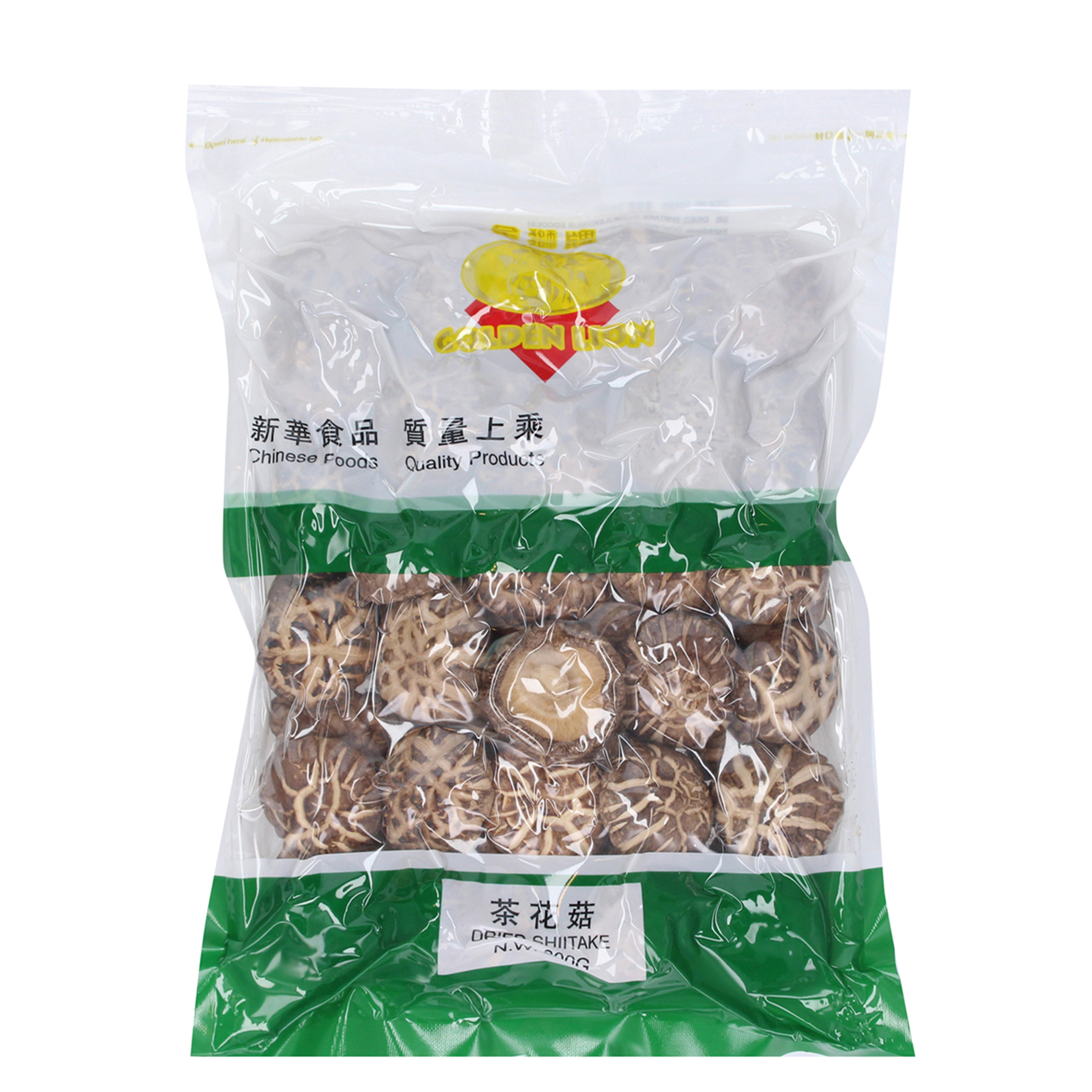 GOLDEN LION Getrocknete Shiitake Pilze 200g für Saucen, Brühen & Wokgerichte