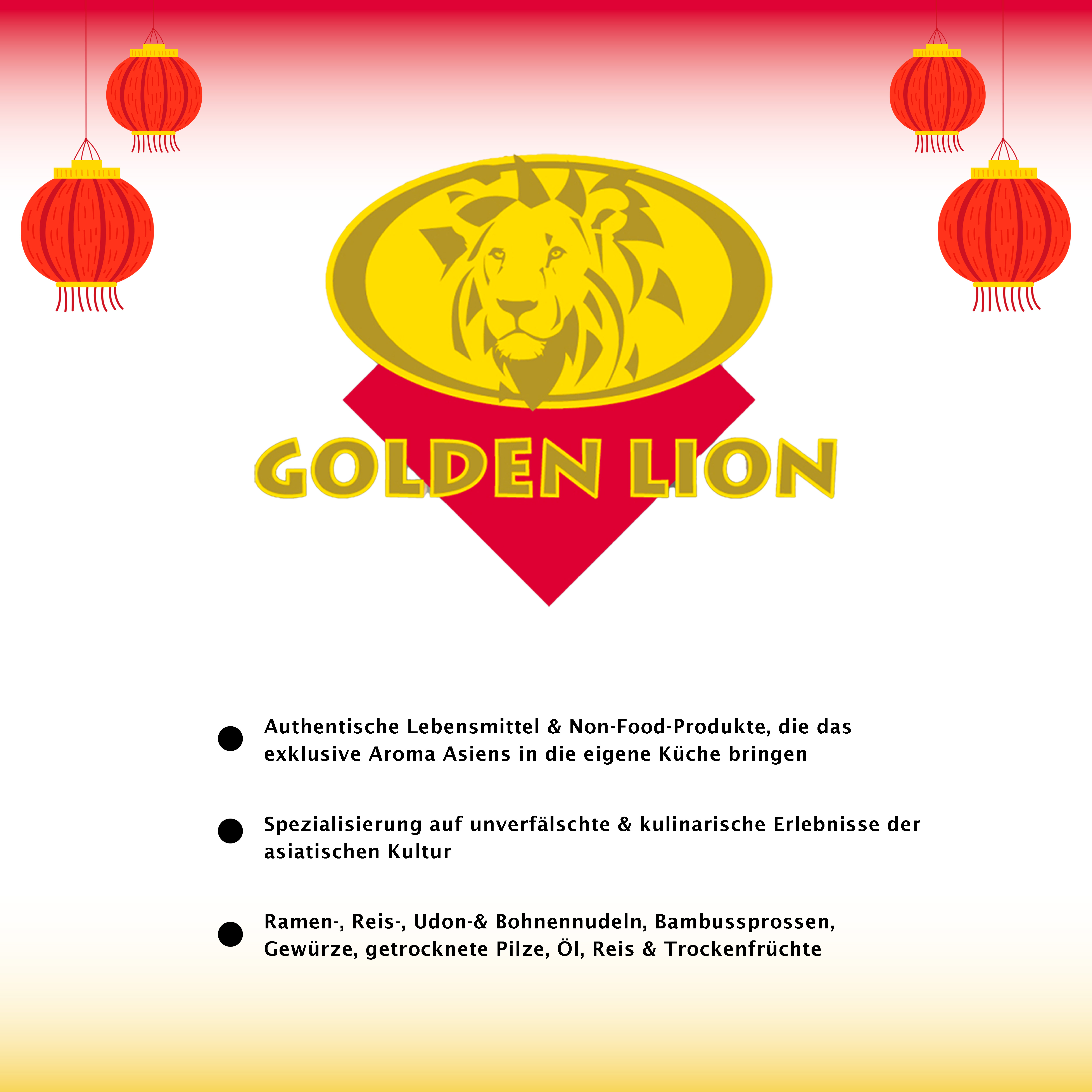 GOLDEN LION Getrocknete Shiitake Pilze 200g für Saucen, Brühen & Wokgerichte