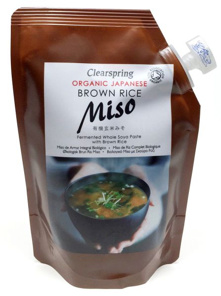 Clearspring Bio Vollreis Miso pasteurisiert 6x 300g brauner Reis Japan