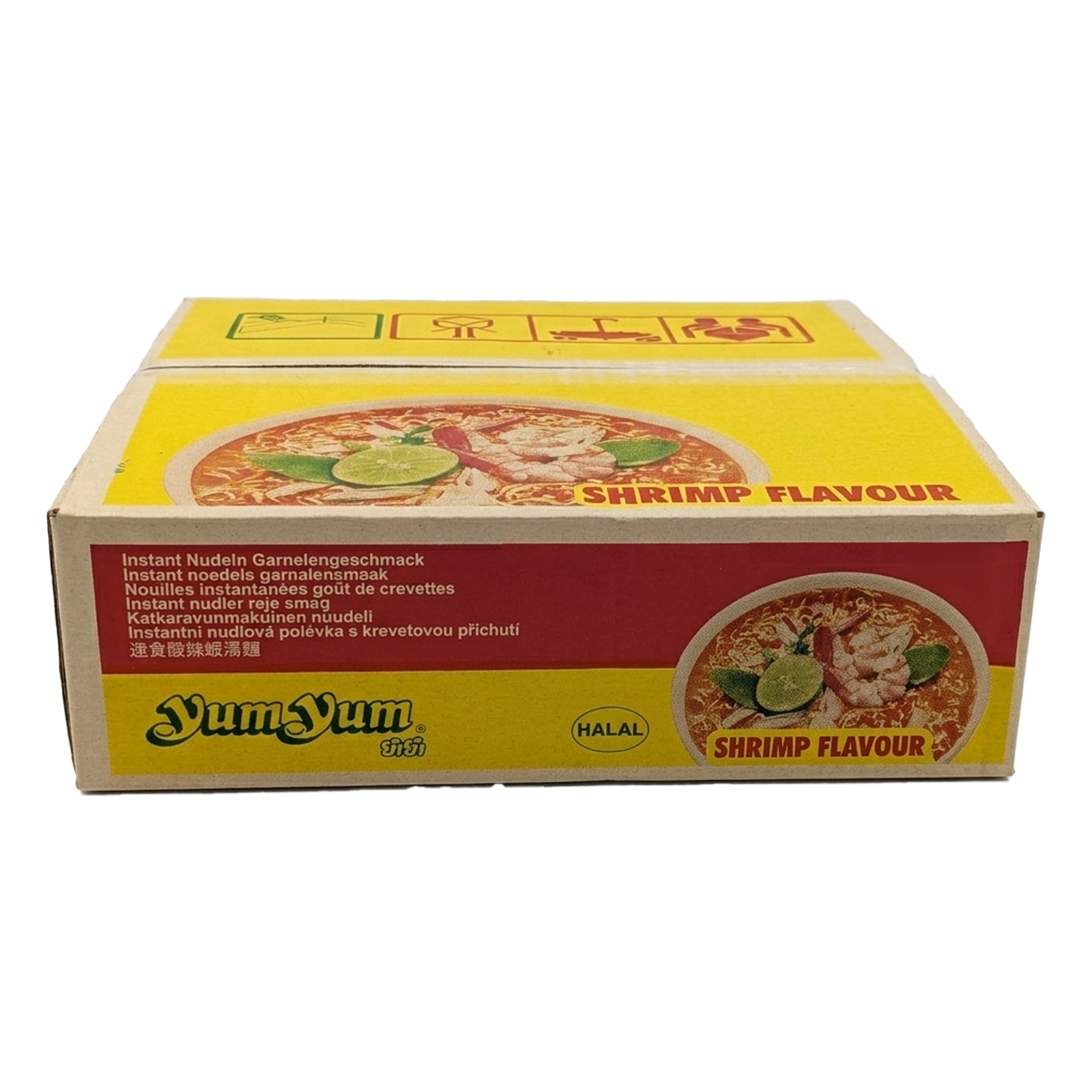 YumYum Shrimp Flavour 60g Asiatische Instant Nudeln mit Garnelengeschmack