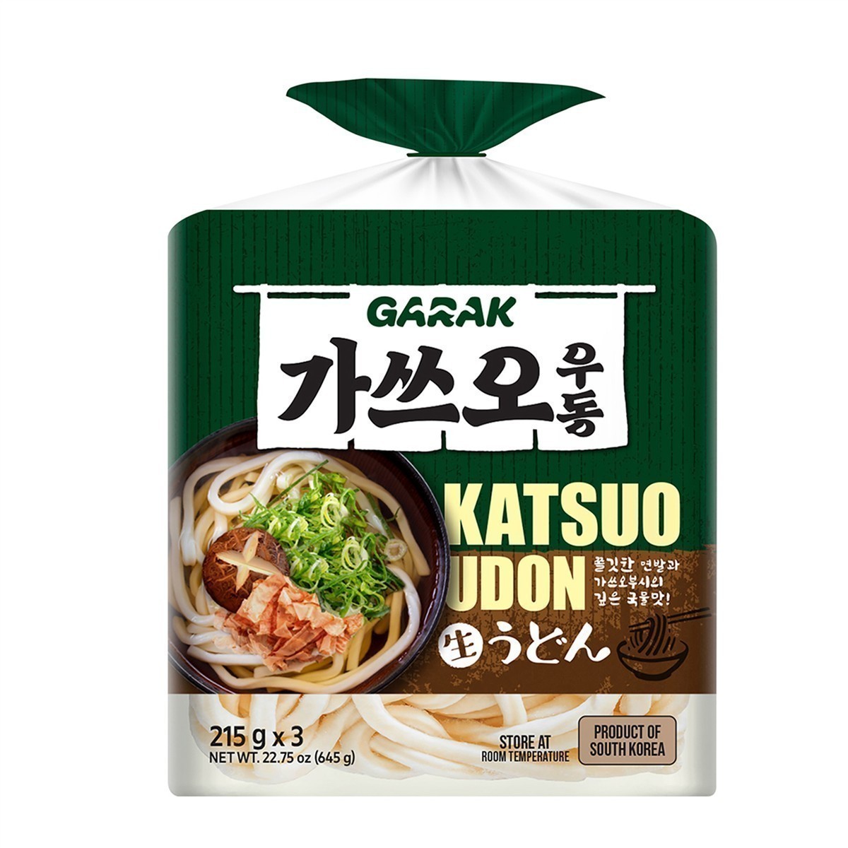 GARAK Udon Katsuo 2x 215g (3er Pack) Instant Nudeln
