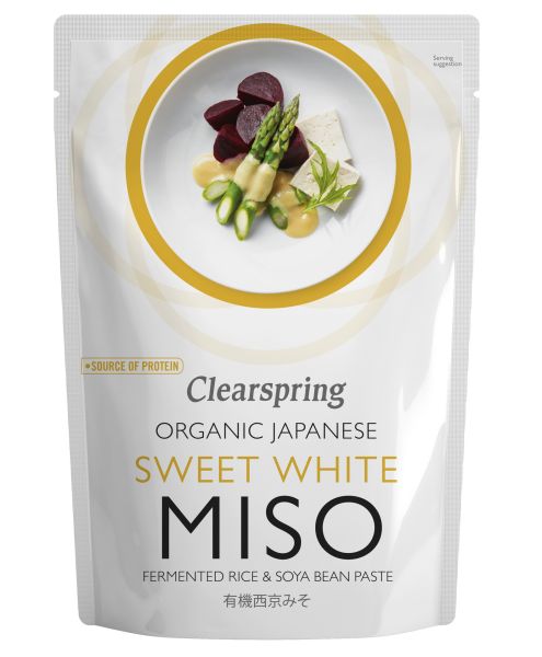 Clearspring Bio Süsses Weisses Miso Shiro Miso 6x 250g Reis Sojabohnen