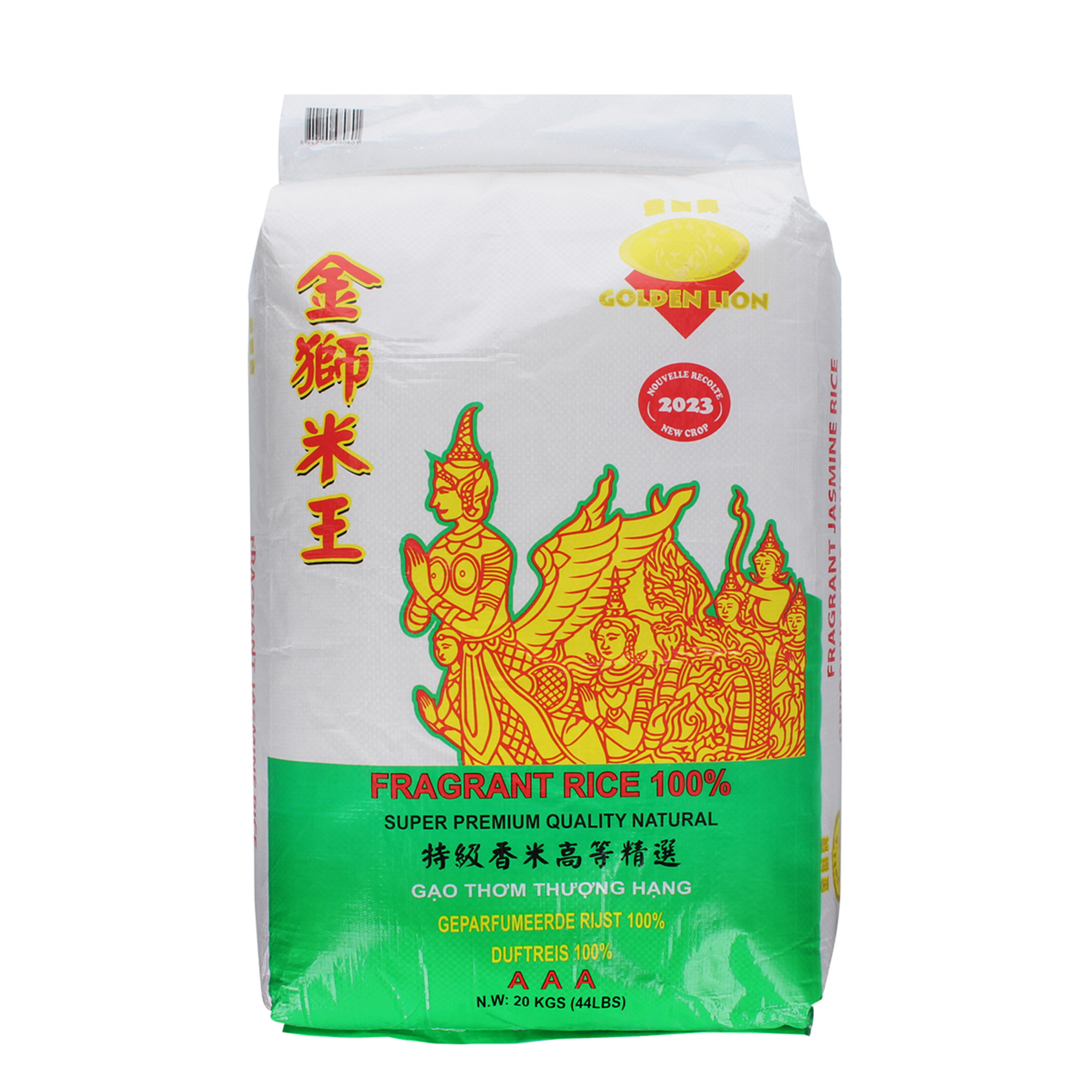 GOLDEN LION Jasmine Rice 20kg Jasminreis für asiatische Currys & Wok-Gerichte