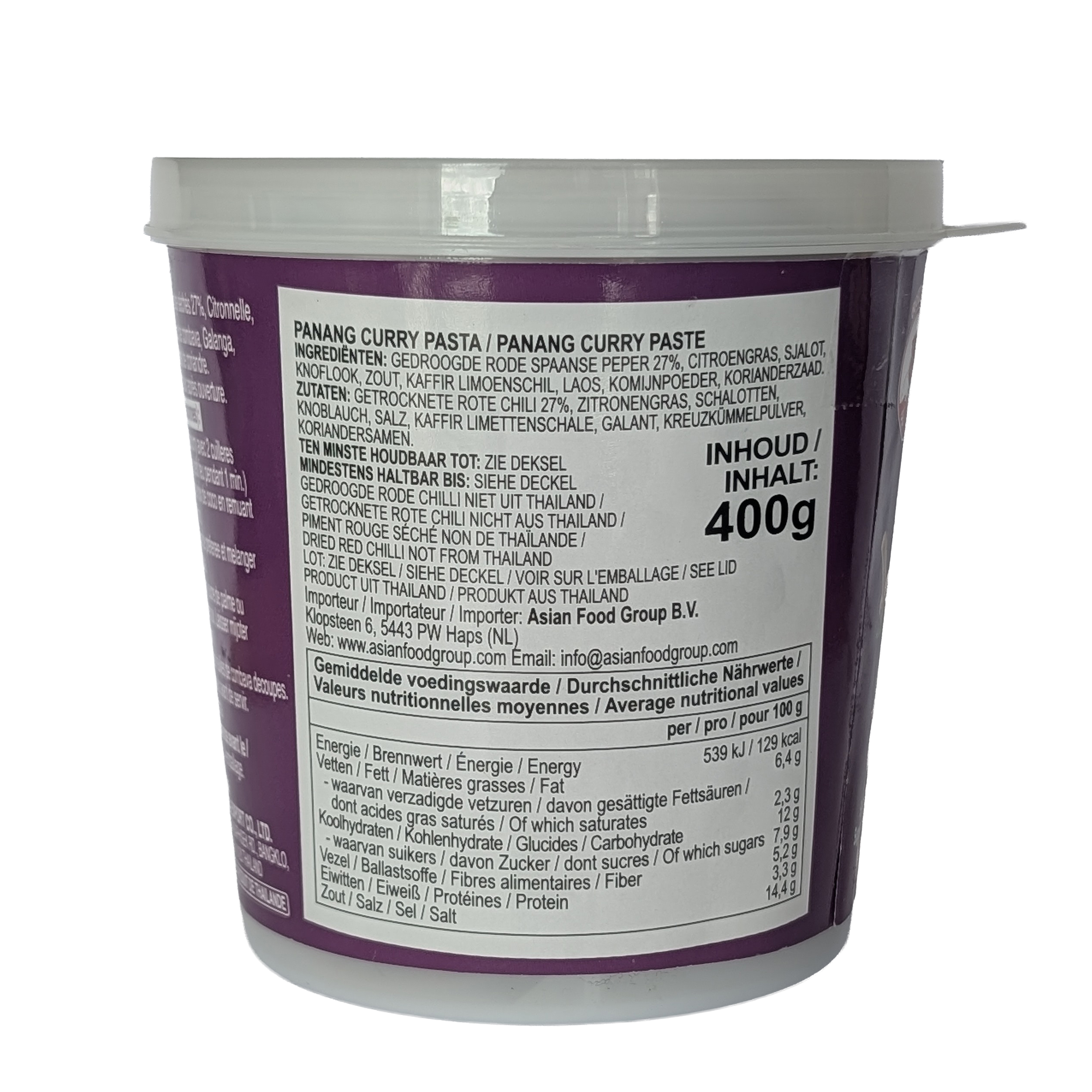 Cock Brand Panang Curry Paste 400g milde Gewürzpaste für Curry aus Thailand